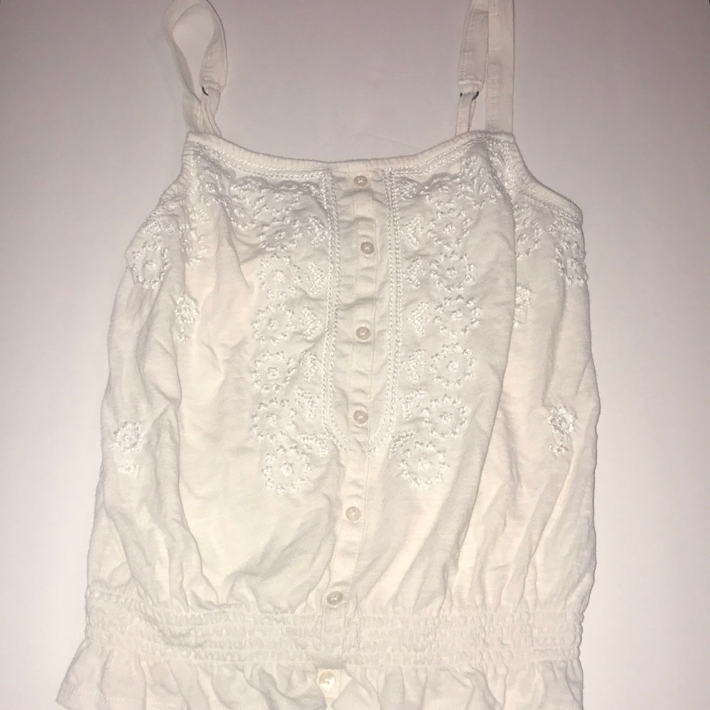 American Eagle cream crop top